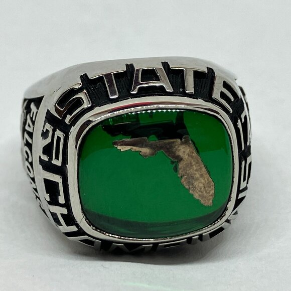 2017 FLORIDA STATE SSES Falcons TRACK & FIELD CHAMPIONSHIP RING Sz 10.5 - Picture 1 of 8